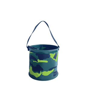 Outdoor camping hiking fishing bucket portable eva printing bucket with handle