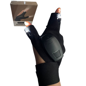 Outdoor Handsfree Flashlight USB Charging Gloves