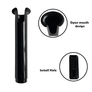 tube single slotted fishing rod holder bracket